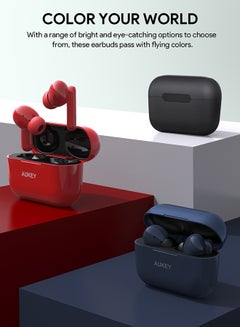 Aukey True Wireless Earbuds، BT5.4, IPX5 Waterproof, 25 Hours battery Life, 3.6g Weight, EP-M1S Black  - Image 5