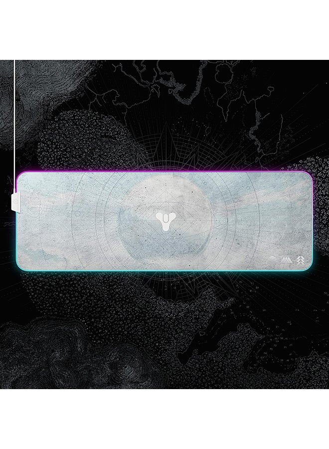 steelseries - SteelSeries QcK Prism - Destiny 2 Edition - Cloth Gaming Mouse Pad - 2-Zone RGB Illumination - Optimized For Gaming Sensors - Size XL - Image 1