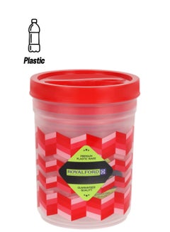 Royalford Plastic Container, 4pcs Set of Storage Jar, RF11035 | Leak-Proof Meal Prep Containers | Reusable, Portable & Long-Lasting Design | Keeps Food Fresh Assorted Color  - Image 1