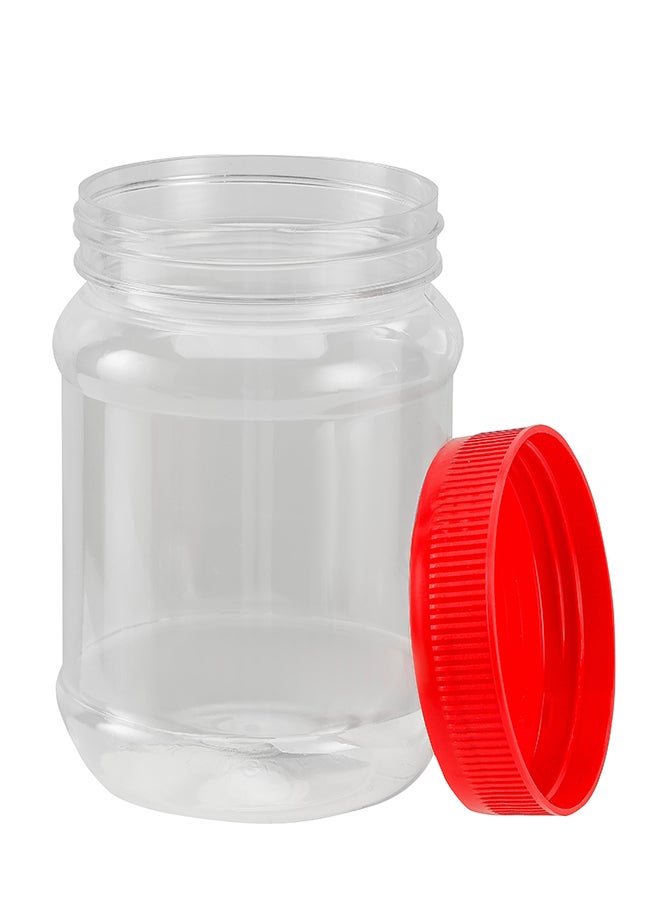 Royalford - 500Ml Round Air-Tight Pet Jar With Cap Keeps Fod Fresh Without Losing Its Fragrance Bpa Free Odor Free Leak Proof Assorted Color Pack of 6 - Image 1