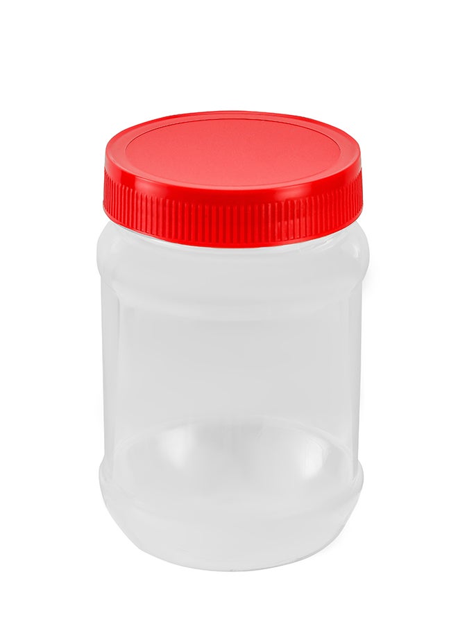 Royalford - 500Ml Round Air-Tight Pet Jar With Cap Keeps Fod Fresh Without Losing Its Fragrance Bpa Free Odor Free Leak Proof Assorted Color Pack of 6 - Image 1