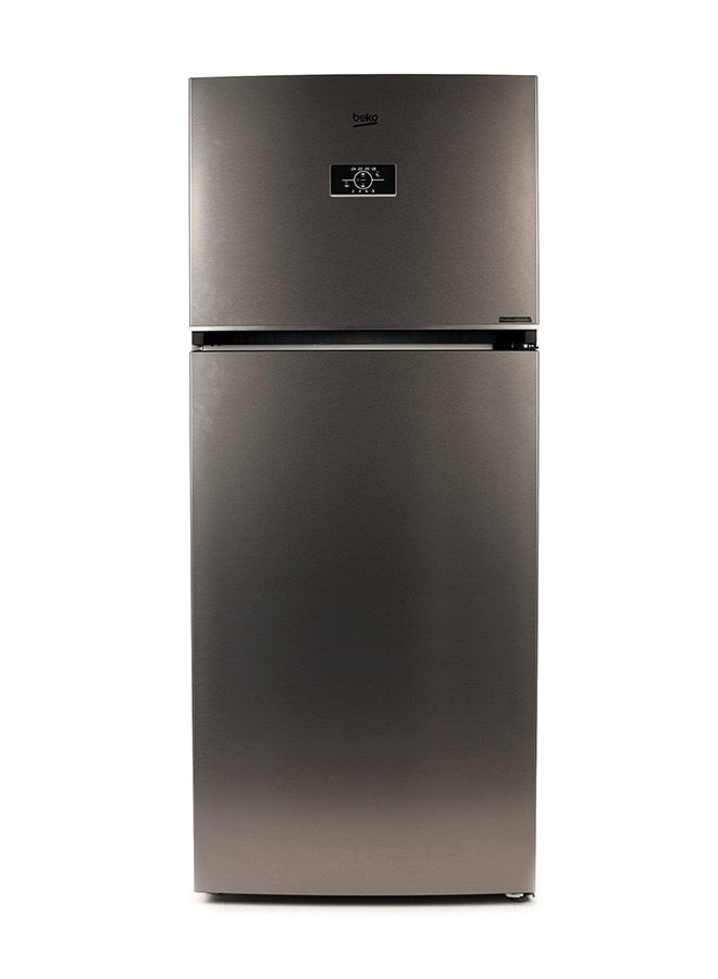 Beko Double Door Refrigerator 16.4Cu.ft, Freezer 5.8Cu.ft, Inverter 465 L RDNE22X Silver - Image 1
