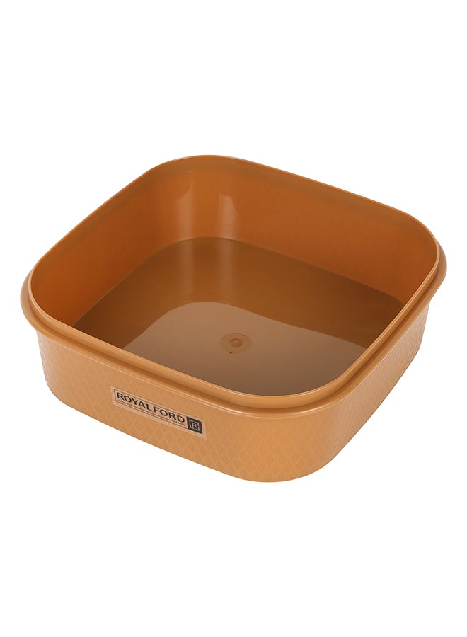 Royalford - Spice Box 7 Removable Containers 100% Food Grade Material Bpa Free Made In India Multi Color Assorted Colors 19.4X19.4X6.3 Cm Brown/Dark Brown - Image 1