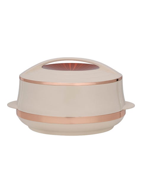 Elite Gold Insulated Casserole, Firm Twist Lock, RF11148 | Strong Handles | 6000ml Double Wall Insulated Serving Pot, Chapati Storage Box, Roti Serving Pot, Chapati Dabba Gold 6000ml
