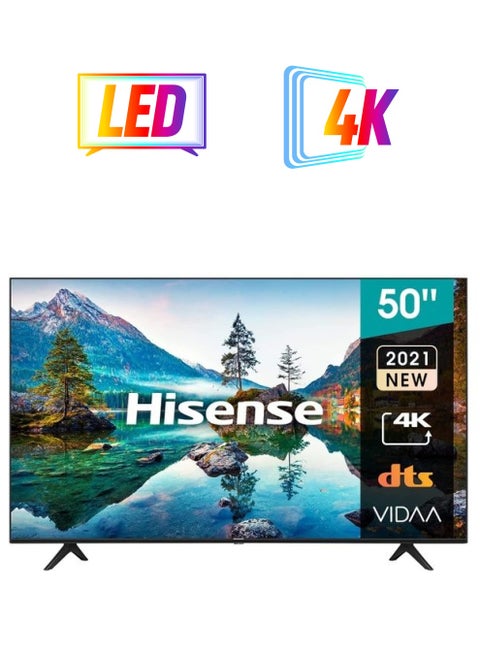 50-Inch-4K LED Ultra HD Android Smart TV- VIDAA OS-with Refresh rate 120Hz- Dolby Sound system 50A6GS Black