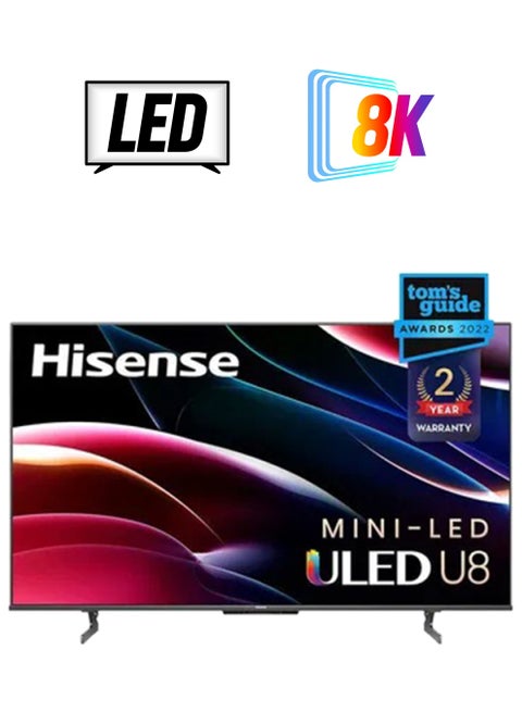 تلفزيون 75 بوصة 8K ميني إل إي دي أندرويد يو إل إي دي