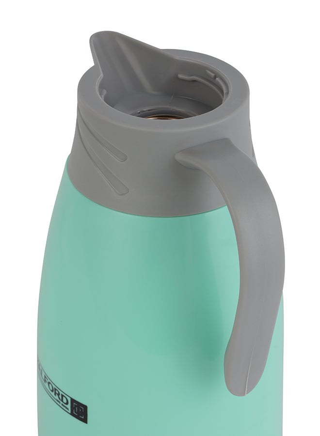 Royalford - Vacuum Flask  Abs Body With Glass Inner 1000Ml 33.5Oz HotAnd Cold Bpa Free 100% Food Grade 14.5x14.5x25.5 Cm Multicolour - Image 1