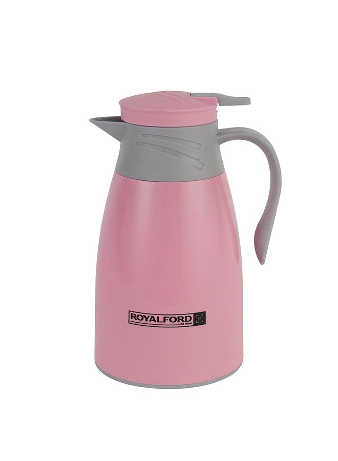 Royalford - Vacuum Flask  Abs Body With Glass Inner 1000Ml 33.5Oz HotAnd Cold Bpa Free 100% Food Grade 14.5x14.5x25.5 Cm Multicolour - Image 1