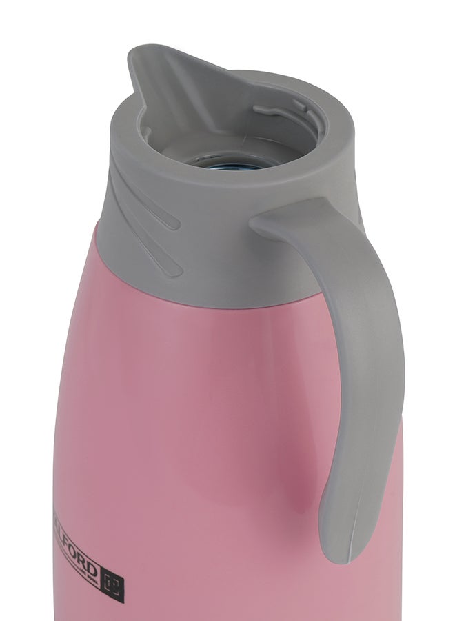 Royalford - Vacuum Flask  Abs Body With Glass Inner 1000Ml 33.5Oz HotAnd Cold Bpa Free 100% Food Grade 14.5x14.5x25.5 Cm Multicolour - Image 1
