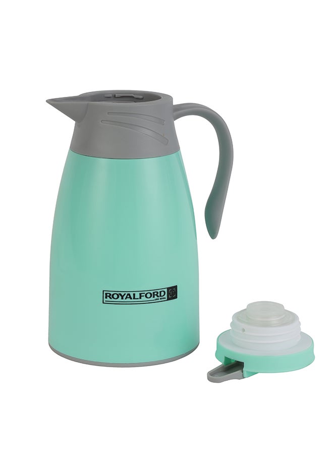 Royalford - Vacuum Flask  Abs Body With Glass Inner 1000Ml 33.5Oz HotAnd Cold Bpa Free 100% Food Grade 14.5x14.5x25.5 Cm Multicolour - Image 1