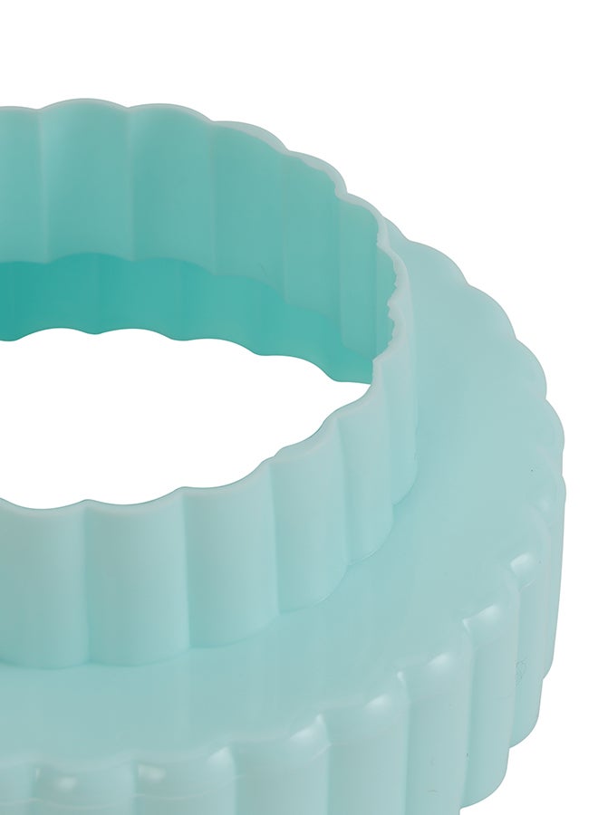 Royalford Royalford Double-Side Cookie Cutter- RF10967|Round Cookie Cutter and Fondant Cutter| Plastic Cookie Cutter| Multi-color Cutters| Set of 3 Multicolor  - Image 4