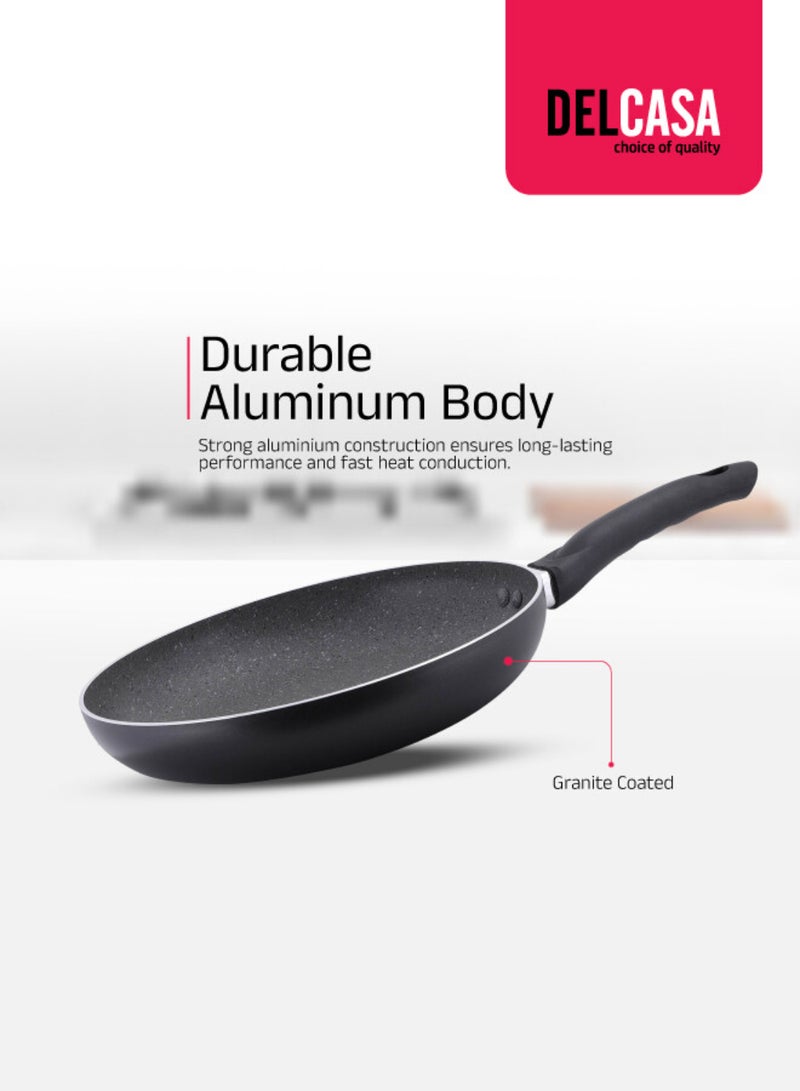 Royalford 9-Piece Smart Aluminum Cookware Set – Durable Marble Non-Stick Coating, Forged Aluminum, Induction Compatible Black 59.5x21.5x33.5cm - Image 4