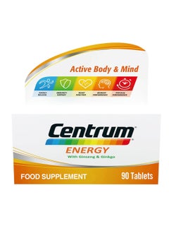 Centrum Energy Multivitamin Food Supplement 90 Tablets  - Image 1