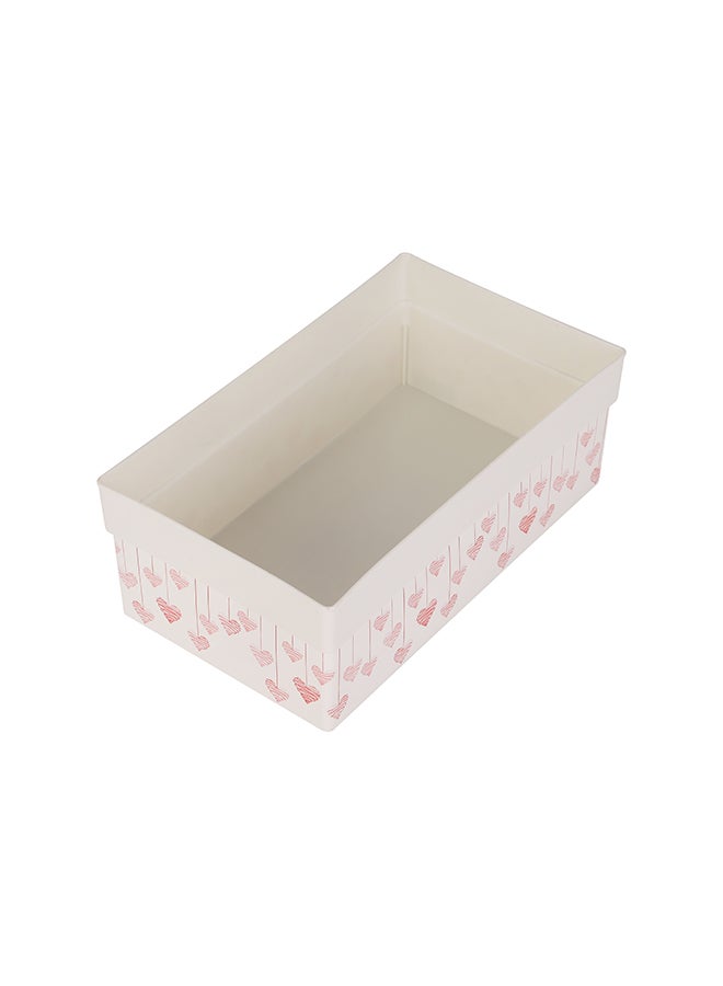 Royalford 2L Space Saving Storage Box- RF11276 Multi-Purpose Plastic Storage Container for Storage Essentials Perfect for Biscuits, Snacks WHITE