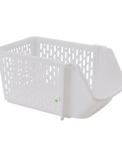 Royalford Royalford Cabinet Organizer- RF11296 PP Plastic Multi-Purpose Rectangular Organizer Break-Resistant, Light-Weight WHITE  - Image 2