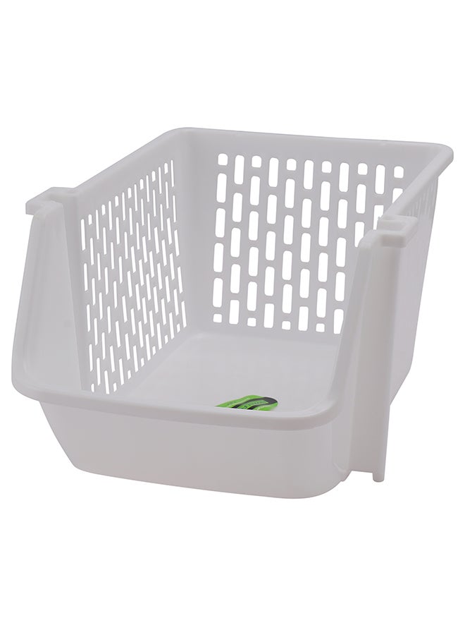 Royalford - Royalford Cabinet Organizer- RF11296 PP Plastic Multi-Purpose Rectangular Organizer Break-Resistant, Light-Weight WHITE - Image 1