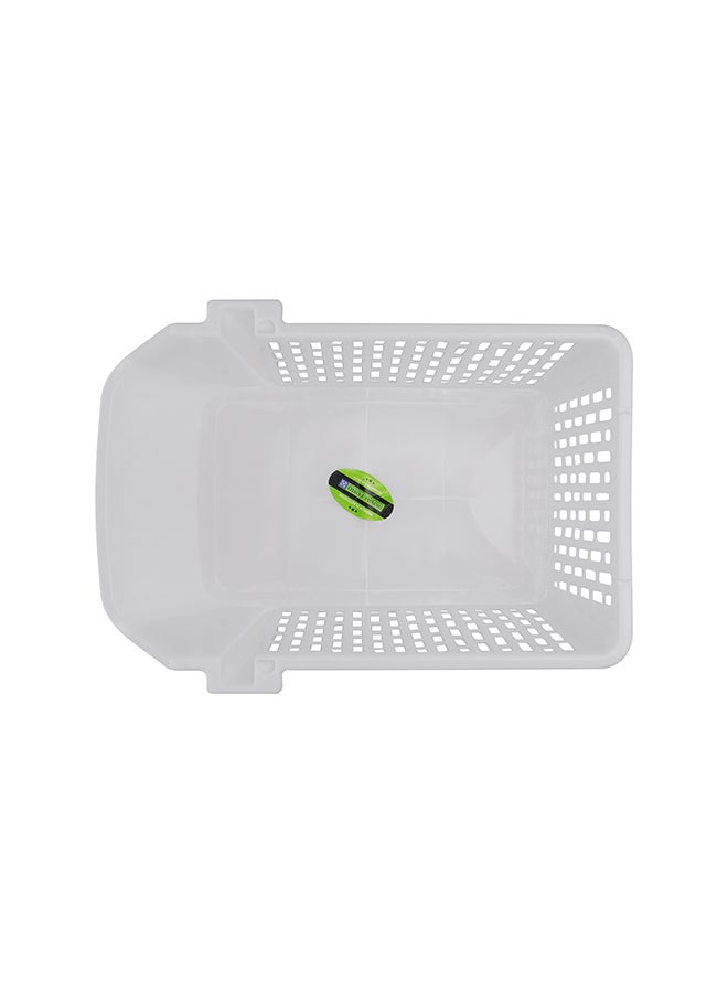 Royalford Royalford Cabinet Organizer- RF11296 PP Plastic Multi-Purpose Rectangular Organizer Break-Resistant, Light-Weight WHITE  - Image 4