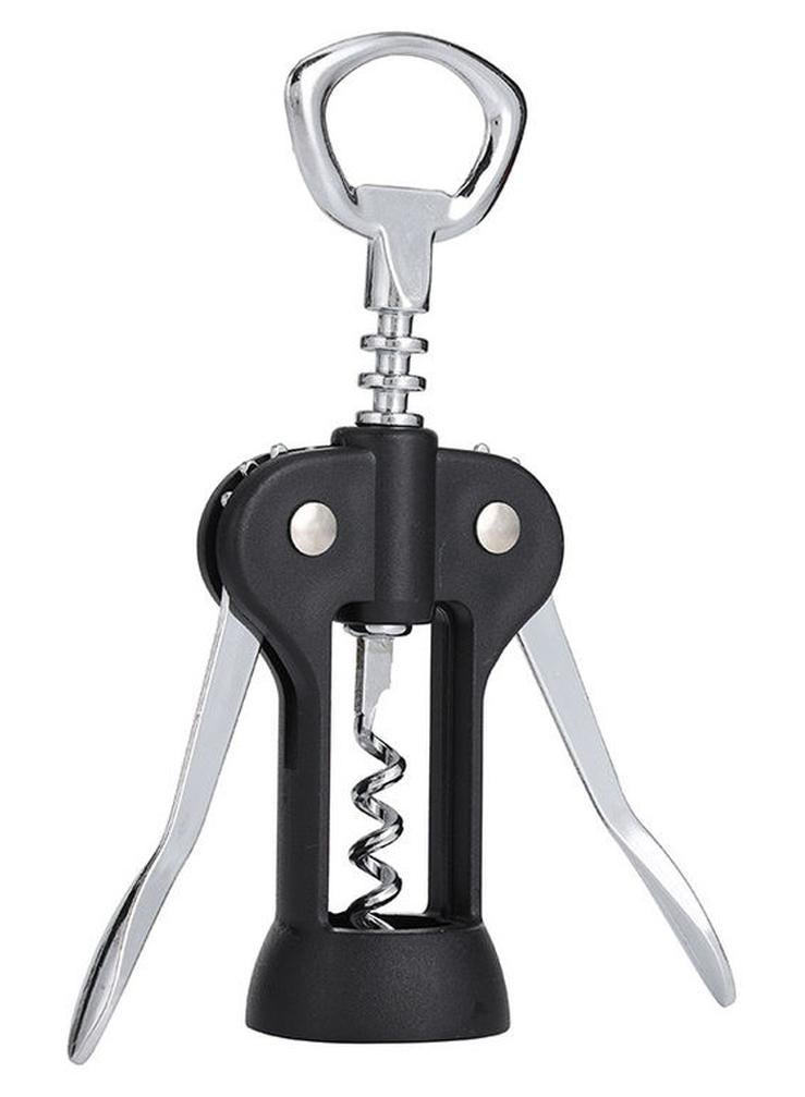 Royalford Wine Opener Ss+Abs+Zinc Alloy Premium Quality Material Multi Color 17X6X4 Cm Silver/Black 17X6X4cm - Image 1