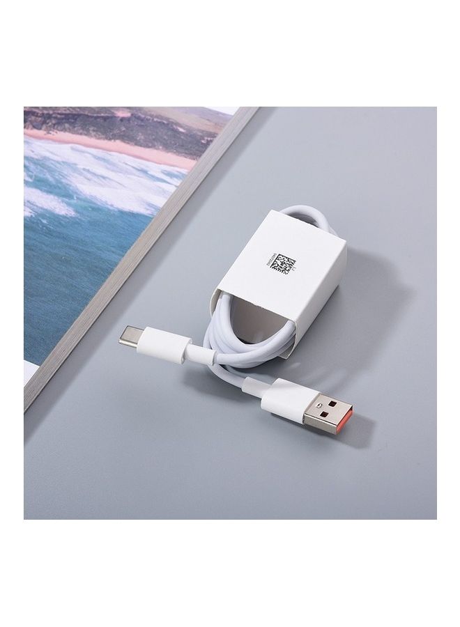 هواوي شاحن حائط بحد أقصى 66 وات وكابل USB-C آمن معتمد من TUV باللون الأبيض لون أبيض - Image 5