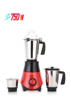 KRYPTON 3-IN-1 Mixer Grinder 750 W KNB6206 Red & Black  - Image 1