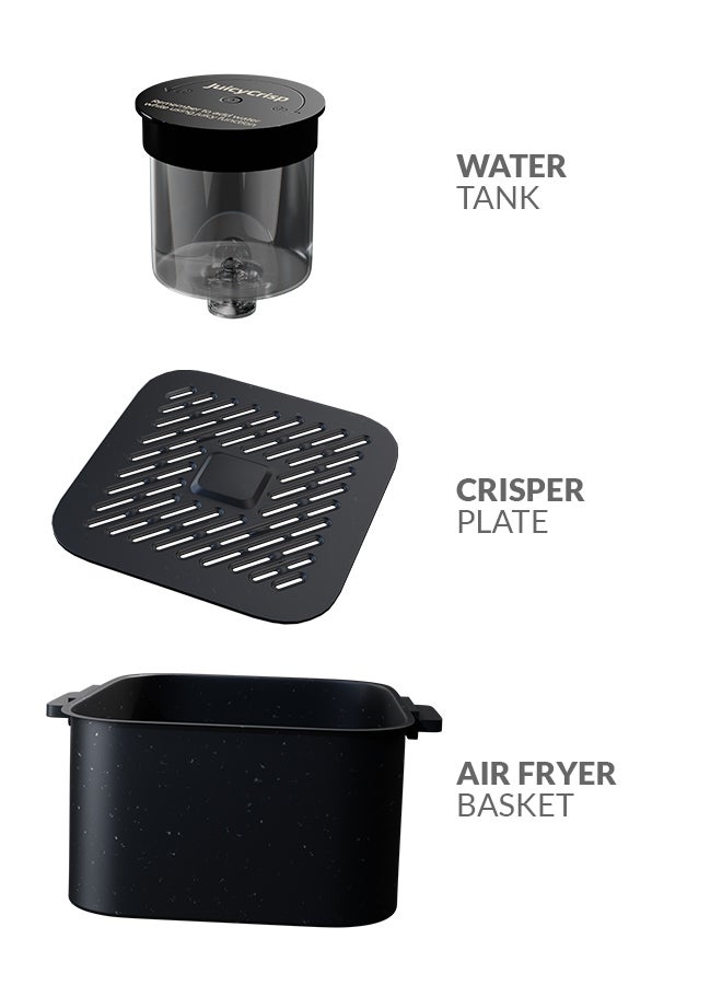 evvoli - Air Fryer With Juicy And Crispy Options, Digital Control Panel Display, 8 Preset Programs 8 L 1650 W EVKA-AF8008D Black - Image 1