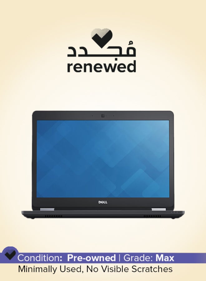 Renewed - Latitude 5470 Laptop With 14-Inch Display,Intel Core i5 Processor/6th Gen/8GB RAM/256GB SSD/Windows 10 English/Arabic Black