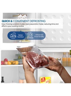 NIKAI 4.7 Cubic Feet 132 Liter Defrost Double Door Refrigerator, Big Vegetable Crisper NRF170N23W White  - Image 4