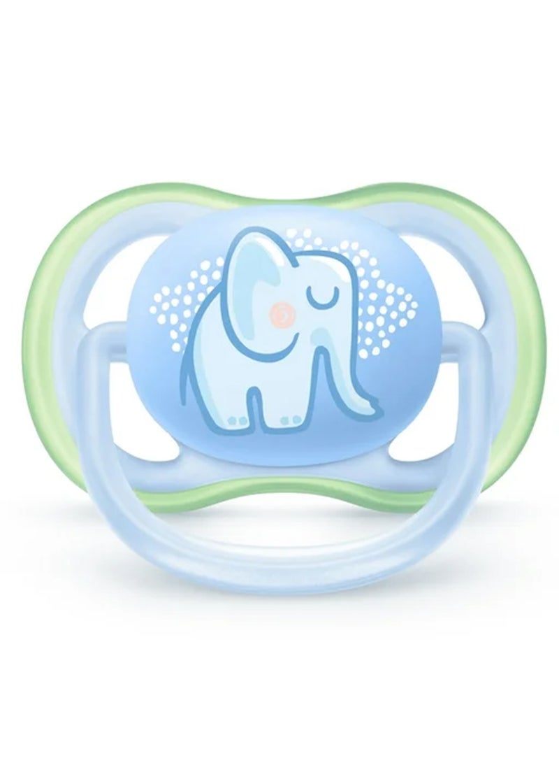 PHILIPS AVENT - 2 Piece Avent Ultra Air Free - Flow Pacifier/Soother, 0 To 6 Months, Mixed, Deco, Scf085/05 - Image 1