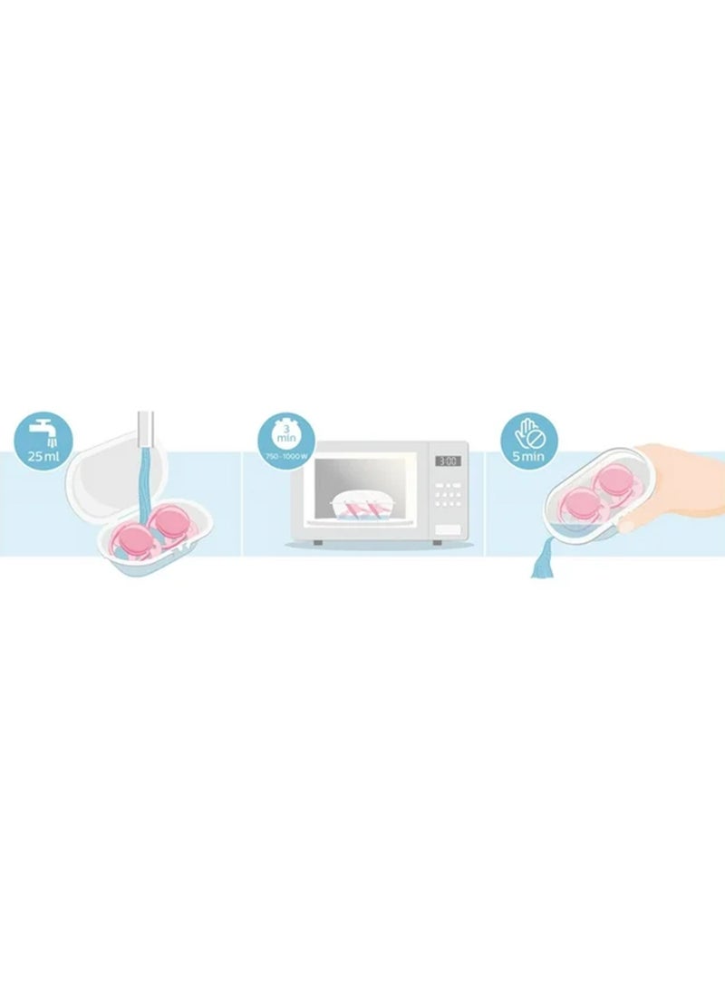 PHILIPS AVENT - 2 Piece Avent Ultra Air Free - Flow Pacifier/Soother, 0 To 6 Months, Mixed, Deco, Scf085/05 - Image 1