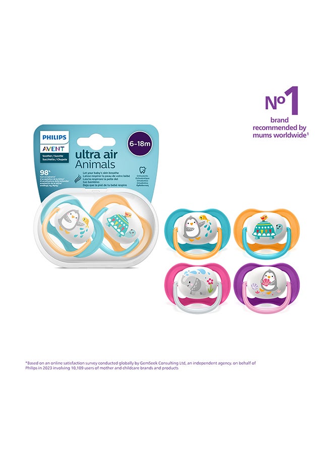 Philips Avent Ultra Air Coll 6-18M| Animal| 2 Pieces | No.1 Brand Recommended By Moms Worldwide - Image 1