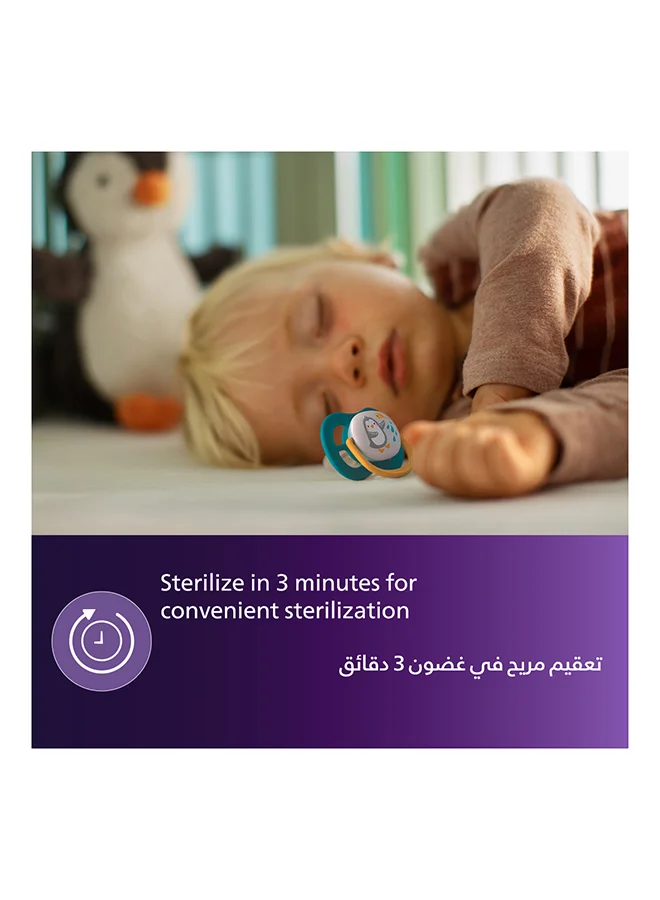 Philips Avent 2-Piece Ultra Air Freeflow Sthr Sil 18M Deco - متنوعة