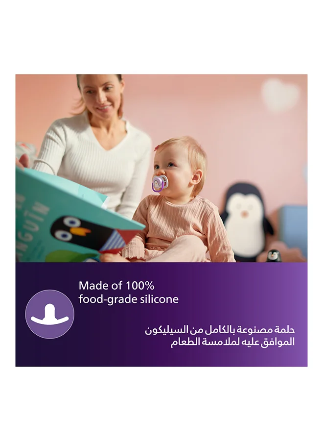Philips Avent 2-Piece Ultra Air Freeflow Sthr Sil 18M Deco - متنوعة