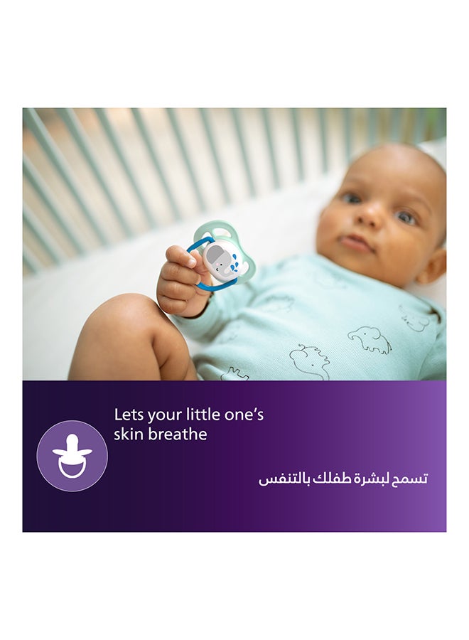 Philips Avent Soother Ultra Air| 0-6M| Animal Design| 2 Pieces | No.1 Brand Recommended By Moms Worldwide  - Image 3