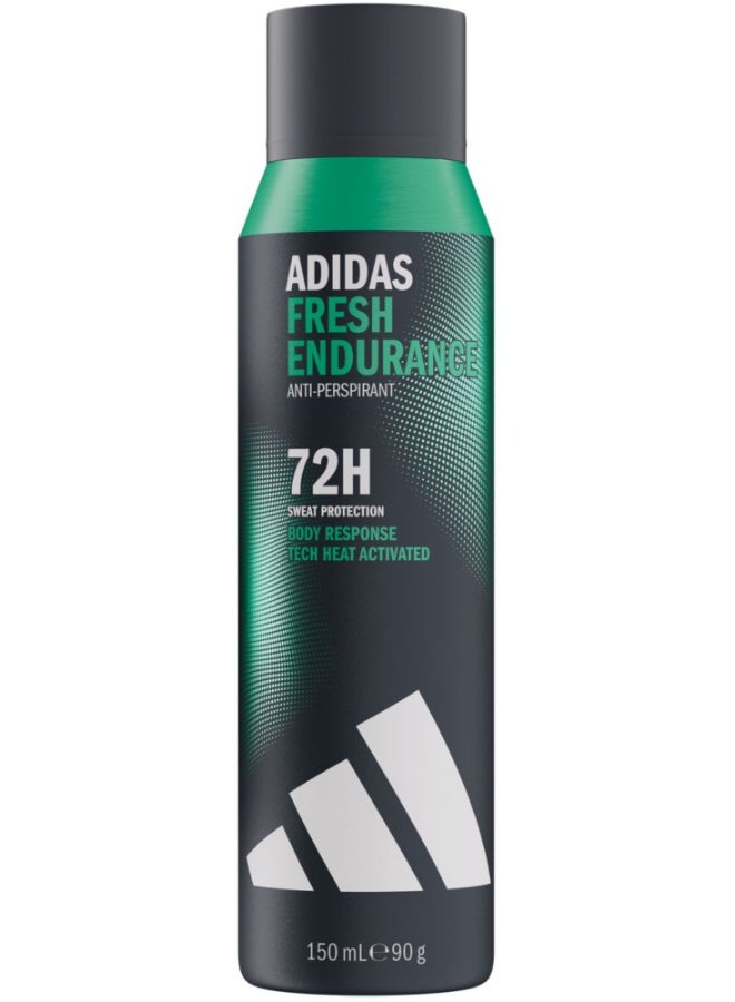 Adidas Fresh Endurance Antiperspirant Spray 150ml - Image 1