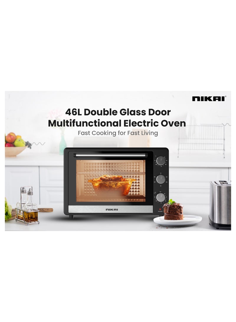 نيكاي فرن كهربائي 46 L 1500 W NT655N2/ NT655RX2 أسود - Image 1