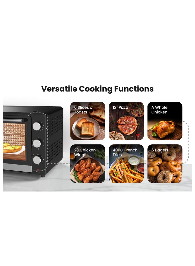 نيكاي فرن كهربائي 46 L 1500 W NT655N2/ NT655RX2 أسود - Image 5