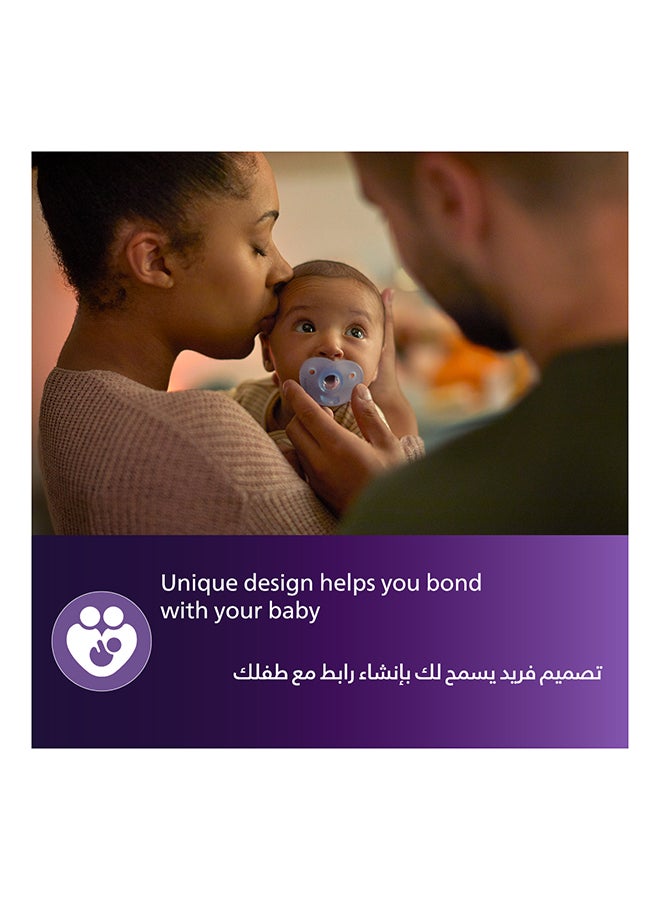 عبوة من 2 لهاية سيليكون منحنية للأطفال من عمر 0 إلى 6 أشهر - ألوان متنوعة - Image 5