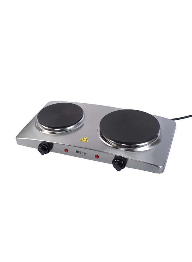 Techno Best Stainless Steel Double Hot Plate BHP-002 Silver - Image 2