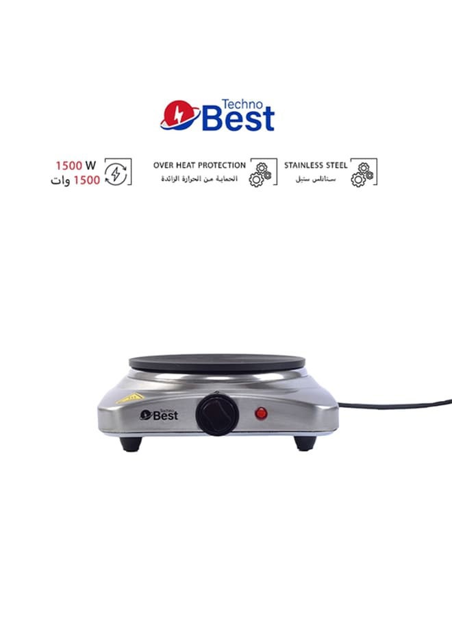 Techno Best - Stainless Steel Hot Plate BHP-001 Silver - Image 1