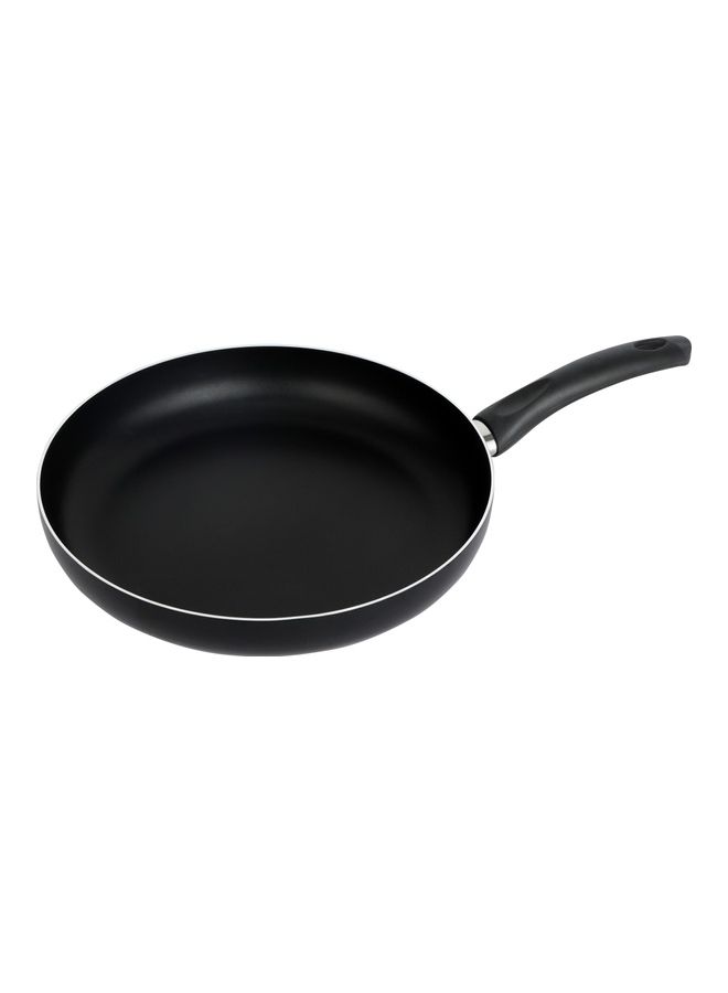 Royalford - Aluminum Fry Pan Strong Aluminum Body With Non-Stick Coating And Bakelite Handle| Heat Resistant Exterior, Compatible With Hot Plate, Halogen, Ceramic And Gas Stovetops Black 38x20x4.2 cmcm - Image 1