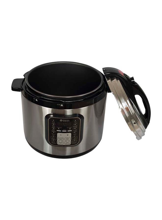 تكنو بيست - قدر ضغط 12 L 1600 W BPC-012 فضي/ أسود - Image 1