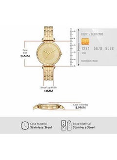 FOSSIL Women's Analog Round Shape Stainless Steel Wrist Watch BQ3818 36 mm  - Image 3
