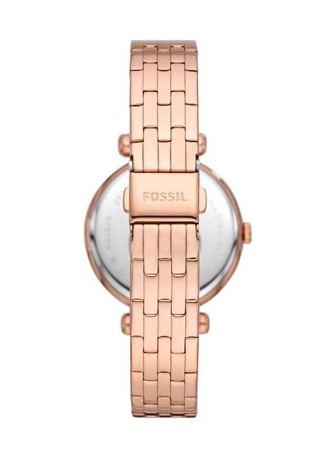 FOSSIL Women's Analog Round Shape Stainless Steel Wrist Watch BQ3820 36 mm  - Image 2