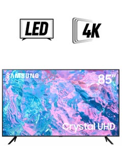 85 Inch Crystal UHD 4K Smart TV 2023 UA85CU7000UXZN Black