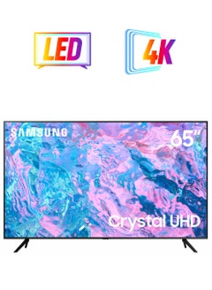 Samsung 65 Inch Crystal UHD 4K Smart TV 2023 65CU7000 UA65CU7000UXZN Black  - Image 1