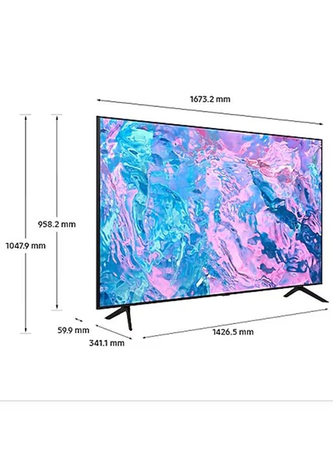 Samsung 75 Inch Crystal UHD 4K Smart TV 2023 75CU7000 UA75CU7000UXZN Black UA75CU7000UXZN Black - Image 3
