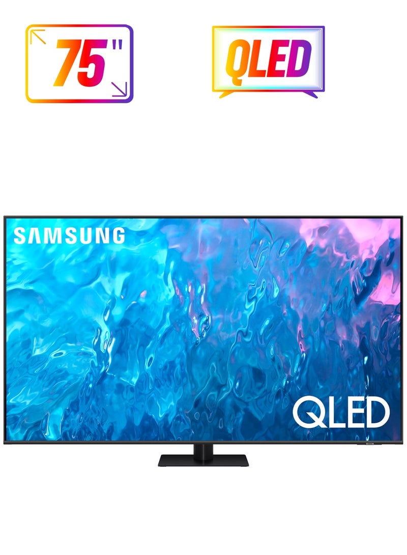 Samsung - 75 Inch QLED 4K Smart TV 2023 75Q70C Titan Gray - Image 1