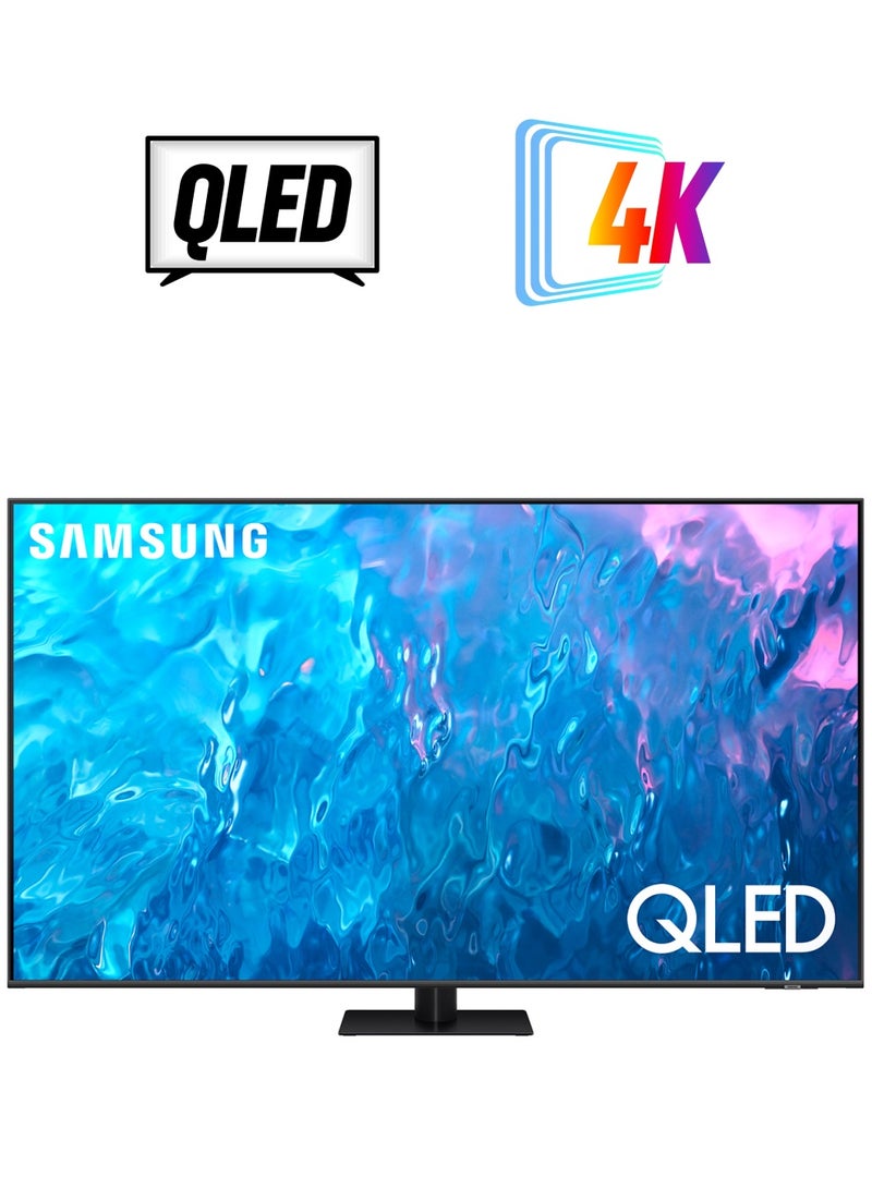 سامسونج تلفزيون ذكي QLED 4K مقاس 75 بوصة 2023 75Q70C رمادي تيتان 75Q70C  - Image 1