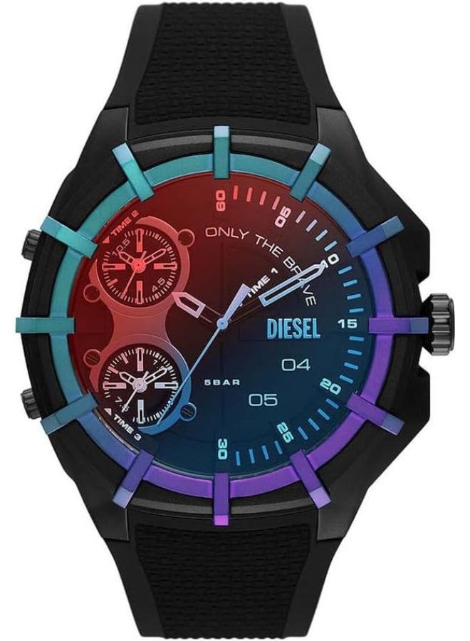 DIESEL - Men's Analog Round Shape Silicone Wrist Watch DZ1986 51 mm - Image 1