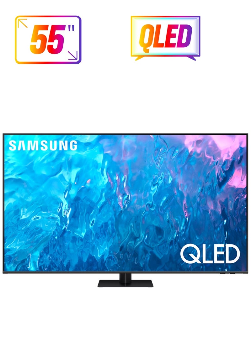 Samsung - 55 Inch QLED 4K Smart TV 2023 55Q70C Titan Gray - Image 1